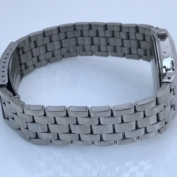 Men Watch Silver Tone Analog Quartz Wrist Watch - Picture 6 of 8